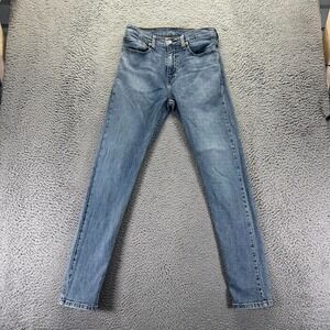 Levi's 512 Jeans Mens 29x32 Blue Cotton Denim Straight Workwear Travel Stretch